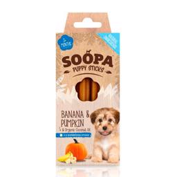Soopa Vegan Dog Snack Banana & Pumpkin Dental Sticks